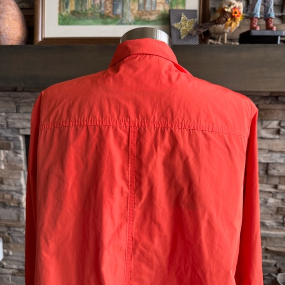Anthropologie Vibrant Orange Trench Coat - Picture 6 of 14